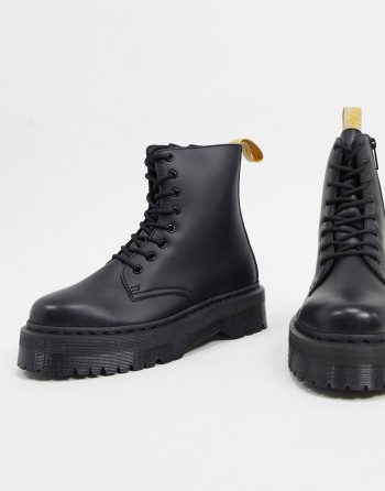 Dr Martens Vegan Jadon Platform Crne - Muške Čizme | 50649YCBG